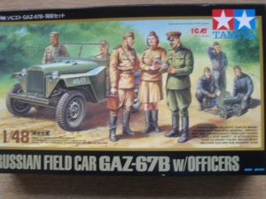 TAMIYA 1/48 89767 GAZ-67B w/OFFICERS